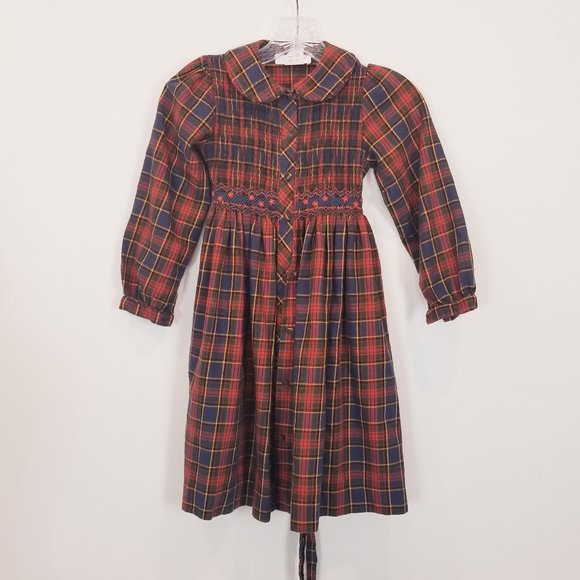 Sophie Dess Creations Paris Plaid Vintage Dress 6X/7 - Picture 10 of 12